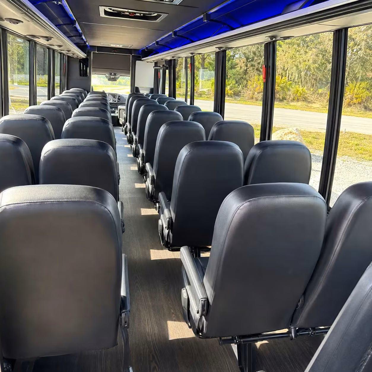 35 passenger minibus inside